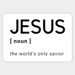 Jesus Christ Savior Christian Graphic Magnet